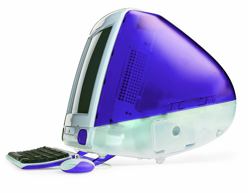 photo: a grape purple iMac G3