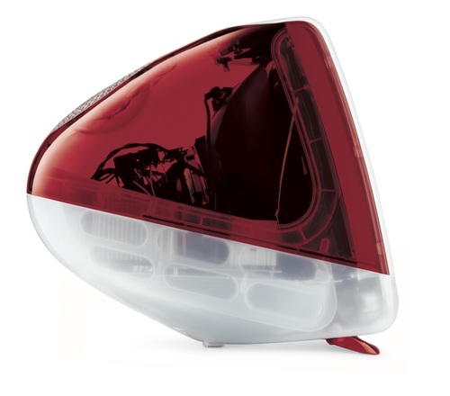 photo: a ruby red iMac G3